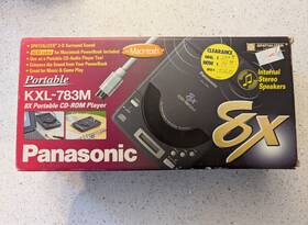 Kxl-783m Panasonic 092281059396 8x Portable Cd Player With Scsi Mac Cable 100% Complete In Box