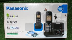Kx-tg7622 Panasonic Link 2 Cell Cordless Home Phone System Kx-tg7622- Light Use Excellent