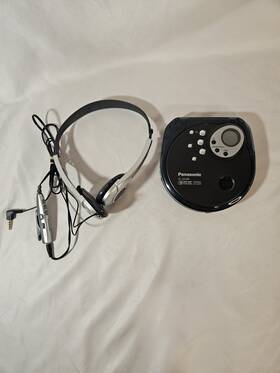 Sl-3x390 Panasonic 2002 Antiskip Portable Cd Player Tested Works
