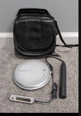 Sl-ct720 Panasonic Portable Cd Player Works With Battery Pack Remote No Charger