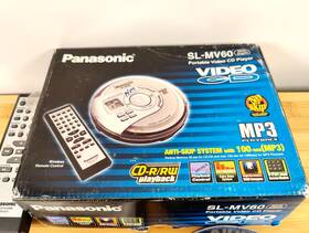Sl-mv60 Panasonic Portable Video Cd/cd/mp3/cd-r/rw Player With Original Box