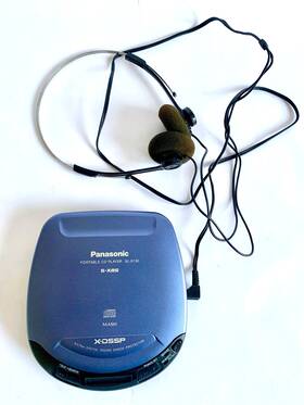 Sl-s130 Panasonic Portable Cd Player X-dssp S-xbs Mash Tested With Vtg Headphones