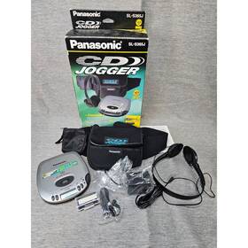 Sl-s365j Panasonic Cd Player Anti-shock Case Headphones Manual Complete Read