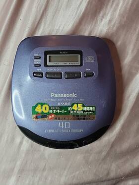 Sl-s480 Panasonic Rare Vintage Portable Cd Player - Japanese Exclusive Tested