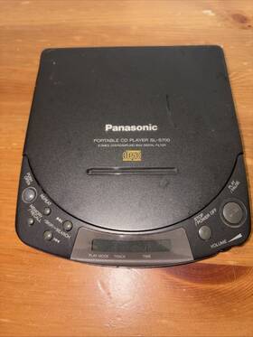 Panasonic Sl-s700 Vintage Portable Cd Player Untested Metal Rare