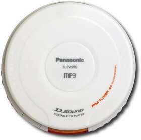 Sl-sv590p-w Panasonic Portable Cd/mp3 Player D-sound Technology - White Vgc