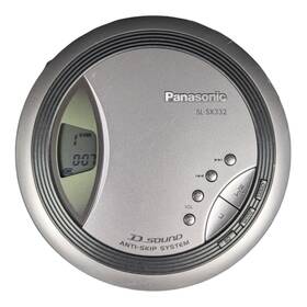 Sl-sx332 Panasonic Portable Cd Player D-sound Anti-skip-silver - Works See Video