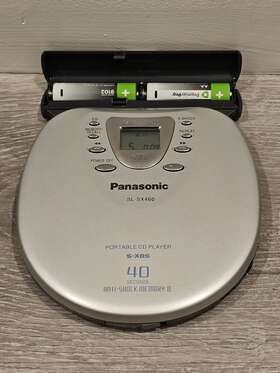Sl-sx410 Panasonic Portable Cd Player With Battery Adapter Anti-shock Memory Ii