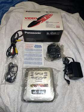 Sl-vp45 Panasonic Rare Vintage Portable Video Cd Player Vcd With Box Untested