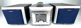Philips 037849893852 Mz-3 Cd Mini Audio System Am/fm Bookshelf/compact Silver And Blue
