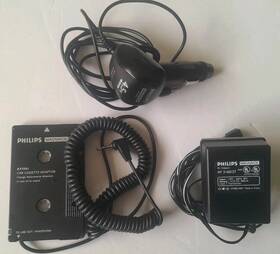 3545 Philips Car Power Supply Cassette And Ac Adaptor For Portable Cd Player