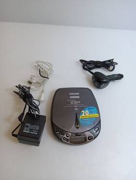7566 Philips 7566/17t Magnavox Portable 20 Second Skip Protection Cd Player Az