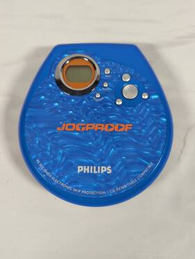 Ax32 Philips 18/17 Jogproof Portable Cd Player Blue Skip Protection Tested Works