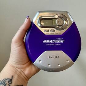 Ax5188 Philips Ax5198 Jogproof Portable Cd Player 45 Esp Purple Model Ax5188/17 Tested Working