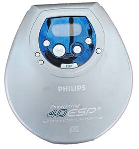 Philips Az9111/17 Powersaving 40esp Portable Cd Player 40 Sec Esp Skip Protection Cd-rw