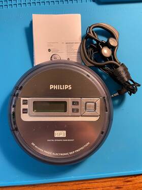 Philips Esp2550 Exp2550 Portable Cd Mp3 Player Esp Ddbb Working With Phillips Headphone