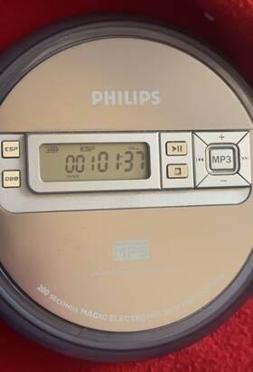 Philips Exp321/05z Portable Cd/mp3player Discman Exp2550 Dynamic Bass With New Headphones