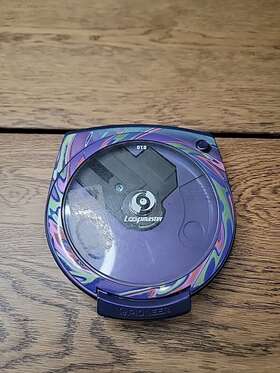 Pcd-010 Pioneer Loopmaster Purple Portable Cd Player For Parts Repair Not Workin