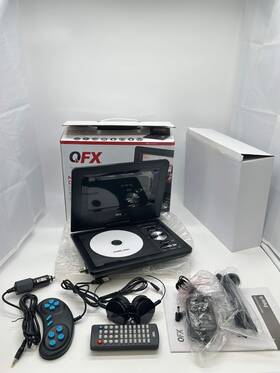 Pdt-309dtv Qfx 9 Inch Portable Dvd/cd Player With All Accessories