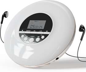 Cd-706 Qualori Portable Cd Player Personal Compact Walkman Headphones Anti-skip Shockproof