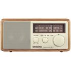 Ra13705 Sangean Wood Cabinet Am And Fm Tabletop Radio 729288029311