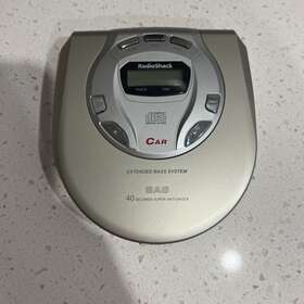 Cd-3905 Radioshack Vtg Radio Shack 20-track Memory Car Kit Portable Cd Player/discman Sas