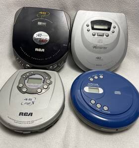 Rp-2360p Rca Lot Of 4 Personal Portable Cd Players Memorex Mixed Issues For Parts