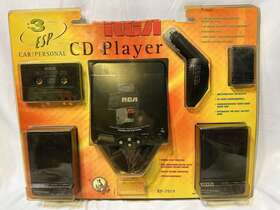 Rp-7919 Rca Portable Cd Player Car Disc Adapter Speakers Headphones Nos