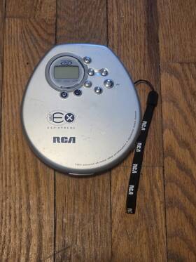 Rca Rp2467c Portable Cd Player Vintage 180 Sec Esp Xtreme Anti Skip Silver