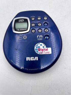 Rca Rp2471 Personal Compact Disc Cd Player Blue Dynamic Bass Boost Need Battery