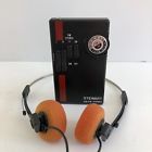 Rh463 Stewart Stereo Portable Player Vtg Original Headphones Working Condition