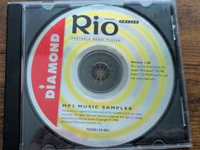 Pmp300 Rio Diamond Mp3 Music Sampler Cd 1998 Windows 95/98 Software Disc