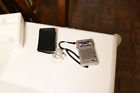 S801 Olympus Pearlcorder Pocket Microcassette Recorder With Case And Ear Piece