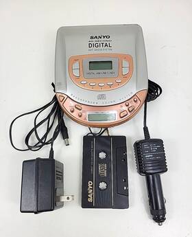 Cdp-240acr Sanyo Vtg 40 Second Digital Antishock Bassxpander Sound Am Fm Cd Player Portable