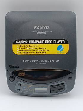 Cdp-45a Sanyo Vintage 1 Bit Dac Portable Cd Player Tested Works