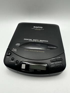 Sanyo Cdp-54 Vintage Portable Compact Disc Cd Player Tested And Works Good Cond