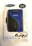 Scr-68bl Jensen Nib Stereo Cassette Player With Radio Blue Walkman Scr-68bl Jensen Nib Stereo Cassette Player With Radio Blue Walkman