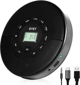 Settok 691196342267 Cd Player Portable Rechargeable Bluetooth Walkman