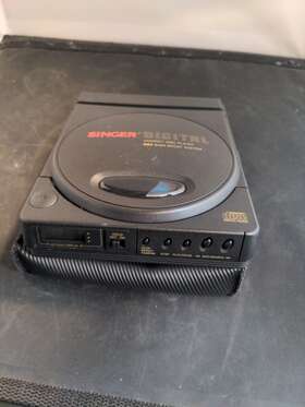 Cdp-100a Singer For Parts - Vintage 1993 Portable Compact Disc Cd Player Black