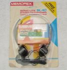 Sl40 Memorex Rare Original Vintage Adjustable Headphones Dbs Casette