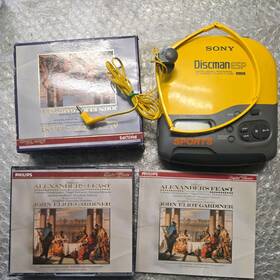Sony 027242460034 Sports Discman Esp D-451sp Cd Player Some Issues Headphones Classic
