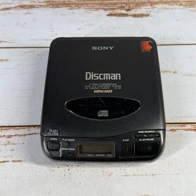 1114922 Sony Discman D-33 Portable Cd Player Black Mega Bass Headphone Jack