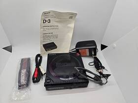 67988 Sony Vintage 1987 Japan Discman D-3 Adapter /plugs Headphones Strap