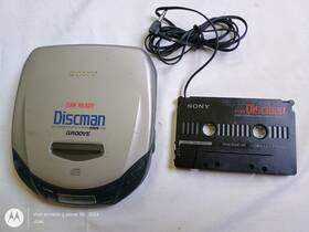 Sony A5000646 D-182ck Portable Discman Cd Player Plus Car Connector Cpa-3 Tested And Works