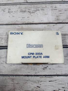 Cpm-200a Sony Vtg Discman Mount Plate Arm Cd Player Mounting Without Riginal Box