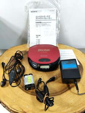 D-155 Sony Cd Walkman With Original Box And Accessories - Japan