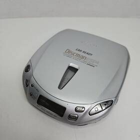 D-459ck Sony Discman Esp2 Car Ready Portable Walkman Cd Player Silver Tested
