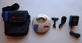 D-vj65 Sony Vintage Walkman Vcd Player With Power Supply Mint