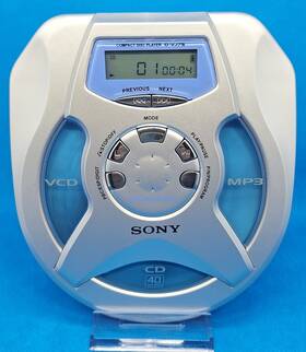 D-vj75 Sony Portable Cd Karoke Player With Vcd Mp3 And Functions Rare