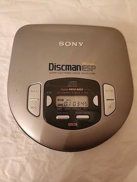 Dc38 Sony Discman Esp Cd Player Only